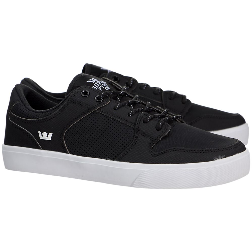 Baskets Basses Supra Vaider LC Noir Black/White Homme | ZRO-37585058